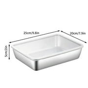 Viflosae Kitchen Gadgets Stainless Steel Food Preparation Box Refrigerator Preservation Box Sub Hot Pot Side Dish Box Rectangular Outdoor Cooking Picnic Box Up to 50% off
